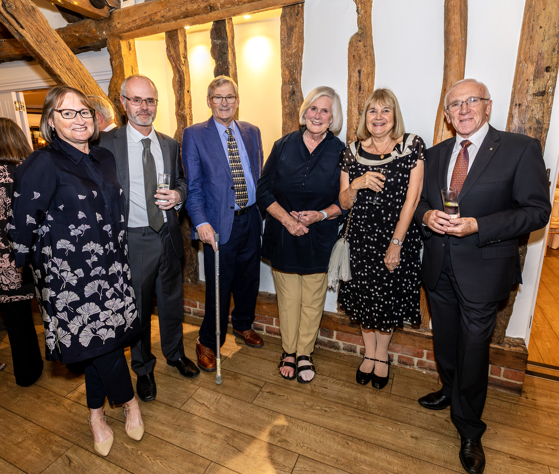 Volunteer readers Hilary, Helen and Linda with their guests